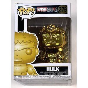 Funko Pop! Vinyl: Marvel Avengers Age of Ultron Gold Chrome HULK #379 NIP NEW